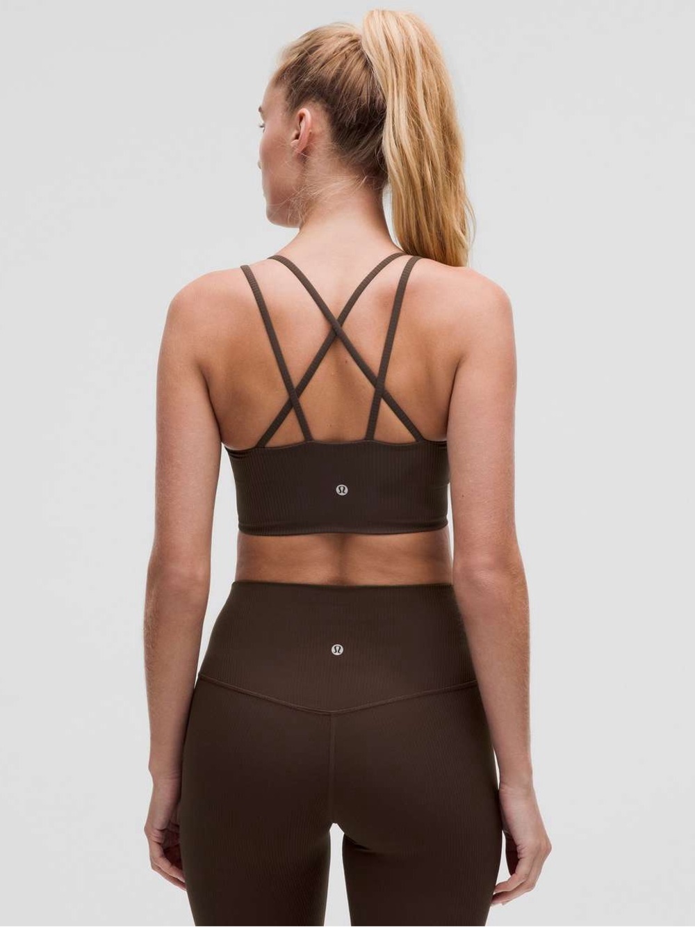 Lululemon Like a Cloud Ribbed Longline Bra Light Support, B/C Cup
Espresso 10